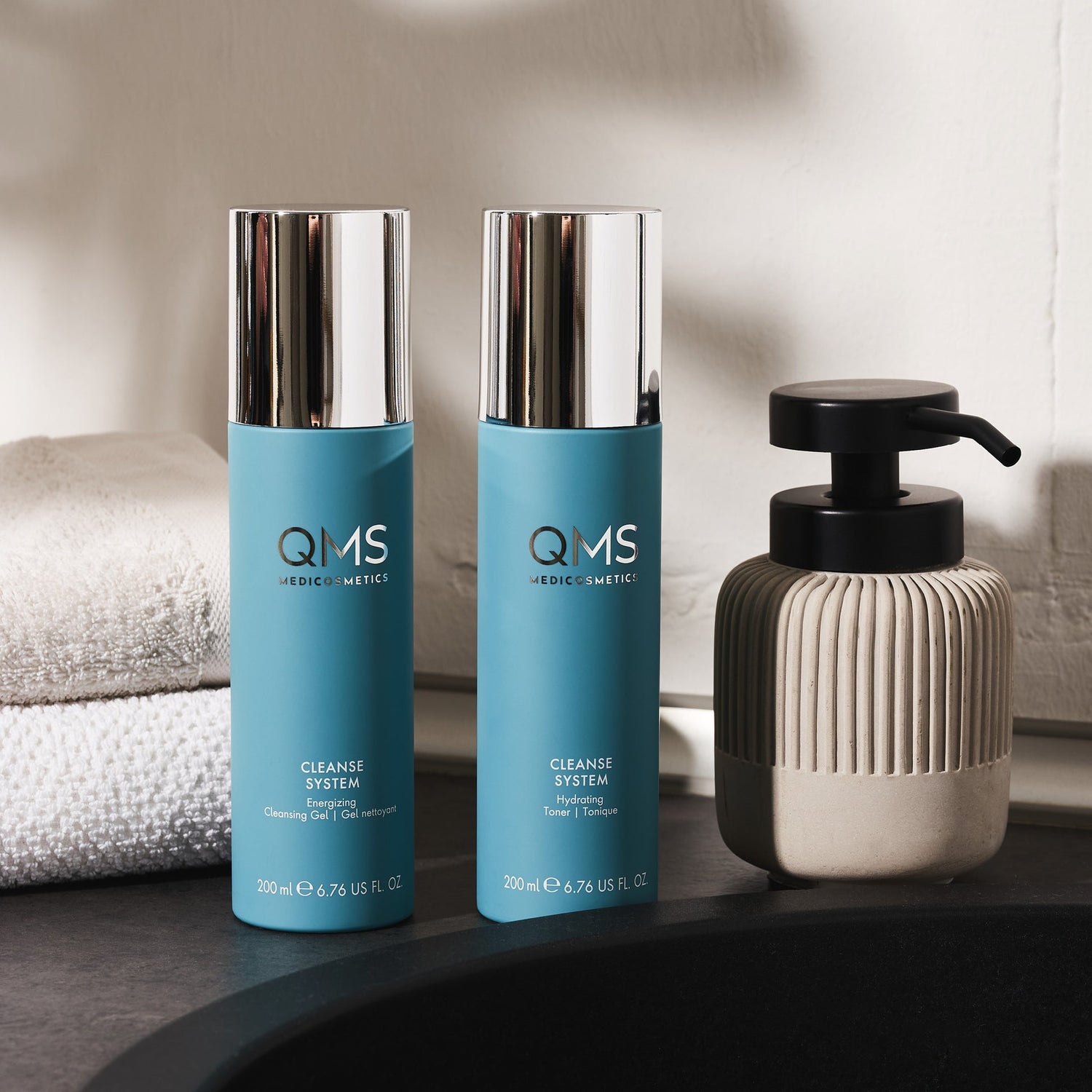 Professionele QMS reinigingsproducten in de salon bij Cryon Breda