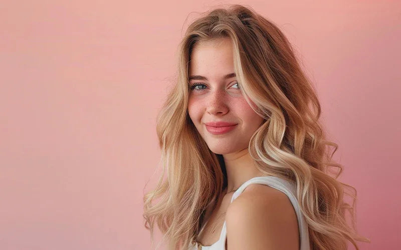 Blonde vrouw met gezonde huid - Cryon Schoonheidssalon